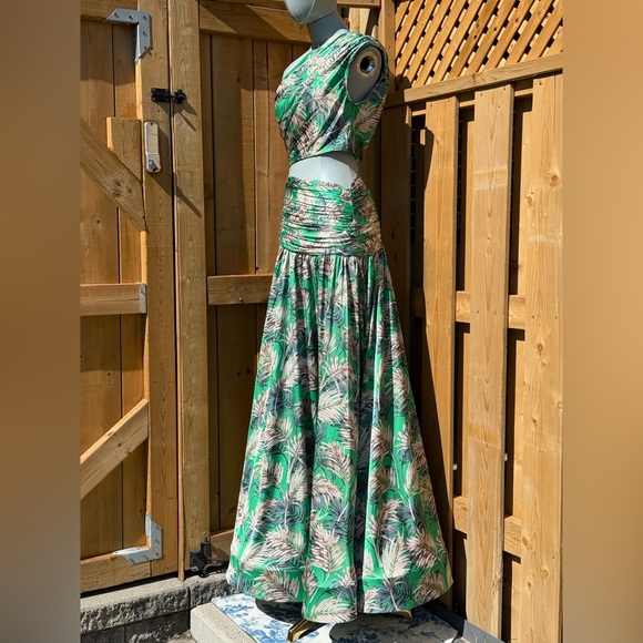 🆕 BRONX & BANCO 🧿 NWOT Jafari Havana Cut Out Gown, Vibrant Green - Sz XS/US 2 - Picture 12 of 17